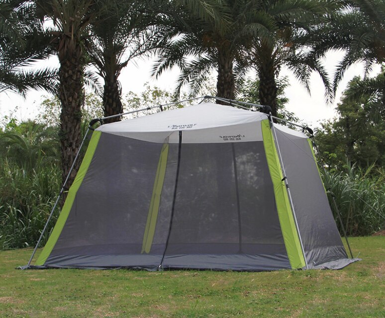 Cheap Goat Tents Outdoor quick opening awning barbecue self driving beach multi person canopy tent courtyard anti mosquito pergola tent   